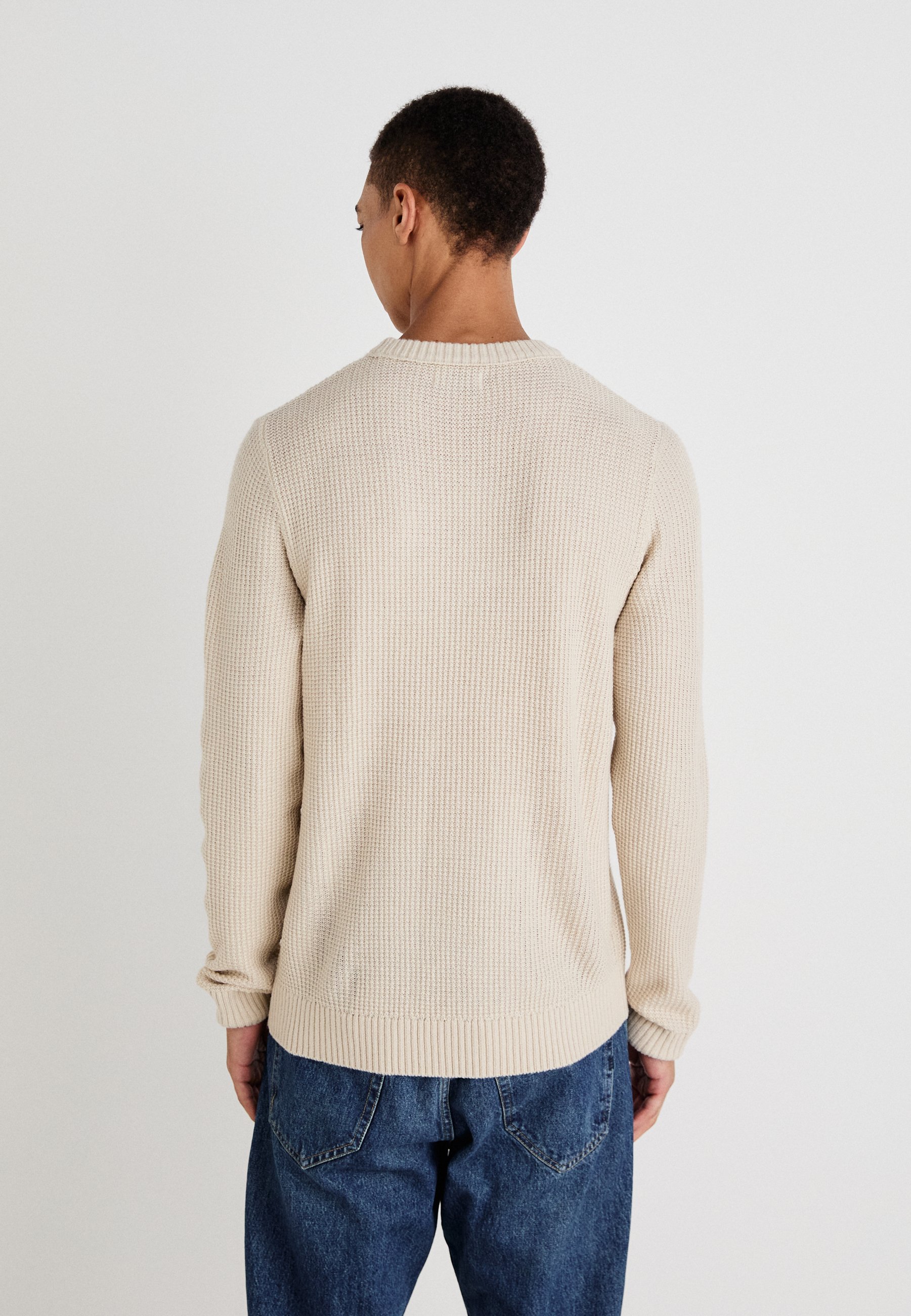 Mame Crew Neck Ribbed Jersey Top ベージュ Women's Light beige melange MAMA Ribbed Top | H&M US