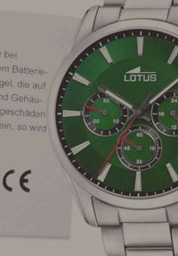 Lotus Montre à aiguilles - silberfarben