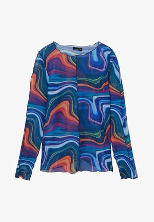 LIQUID MESH - Maglietta a manica lunga - navy blazer