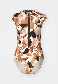 Versace ONE PIECE - Costume da bagno - mediterranean blue/flamingo Versace ONE PIECE - Costume da bagno - mediterranean blue/flamingo