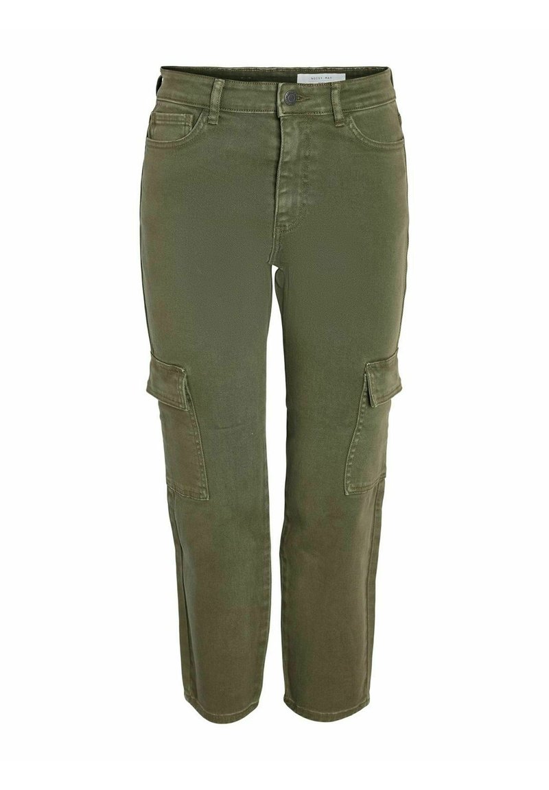 Noisy May Straight leg jeans kaki