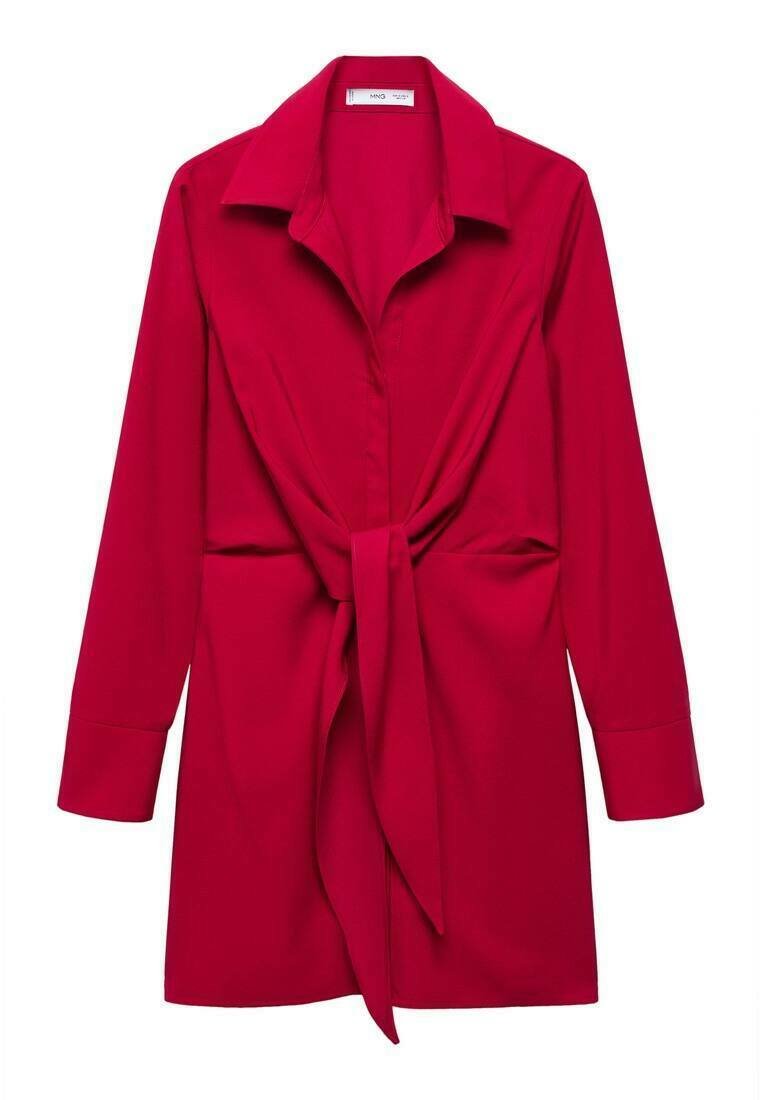 Mango Blousejurk rood Mango Blousejurk rood
