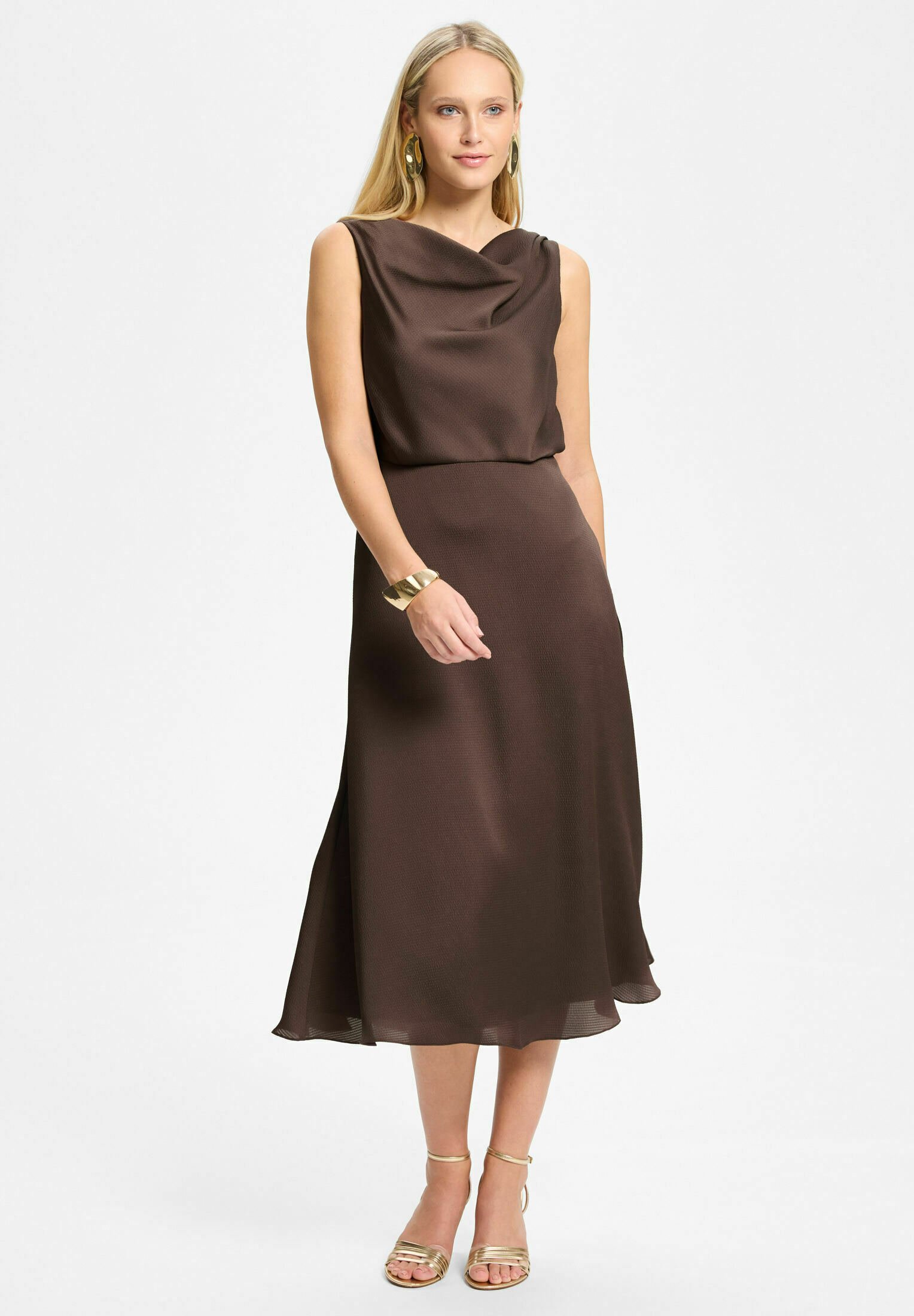 chocolate brown swing dress Delia Swing Mini Dress