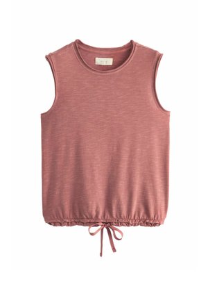 SLEEVELESS DRAWSTRING - Top - rust brown