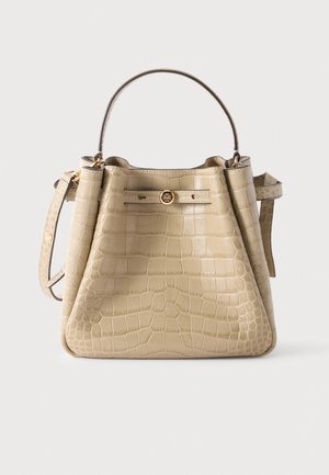 Tory Burch, ROMY EMBOSSED BUCKET - Sac à main - beige