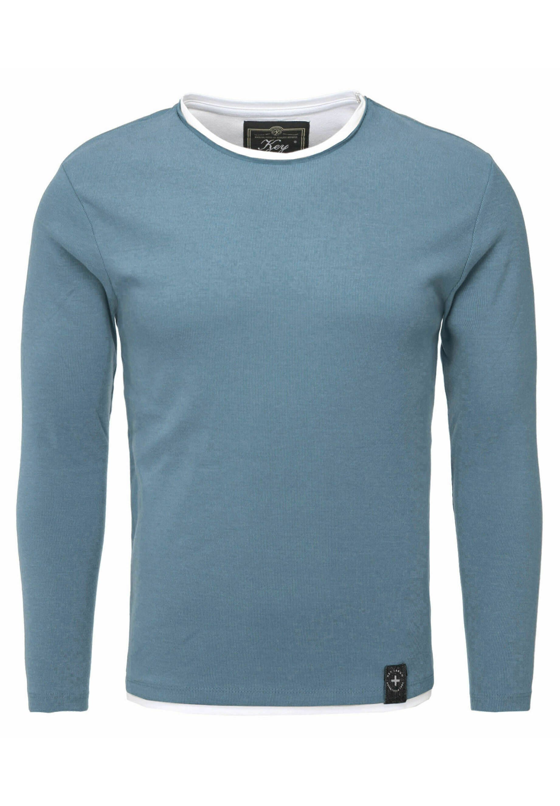 Key Largo SARASOTA ROUND - Strickpullover - blue (970)/blau Key Largo SARASOTA ROUND - Strickpullover - blue (970)/blau