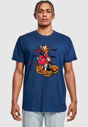 DONALD DUCK - HALLOWEEN DEVIL - Print T-shirt - light navy