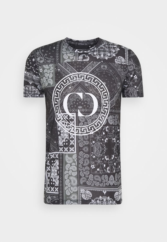 BANDANA TEE - Printtipaita - black