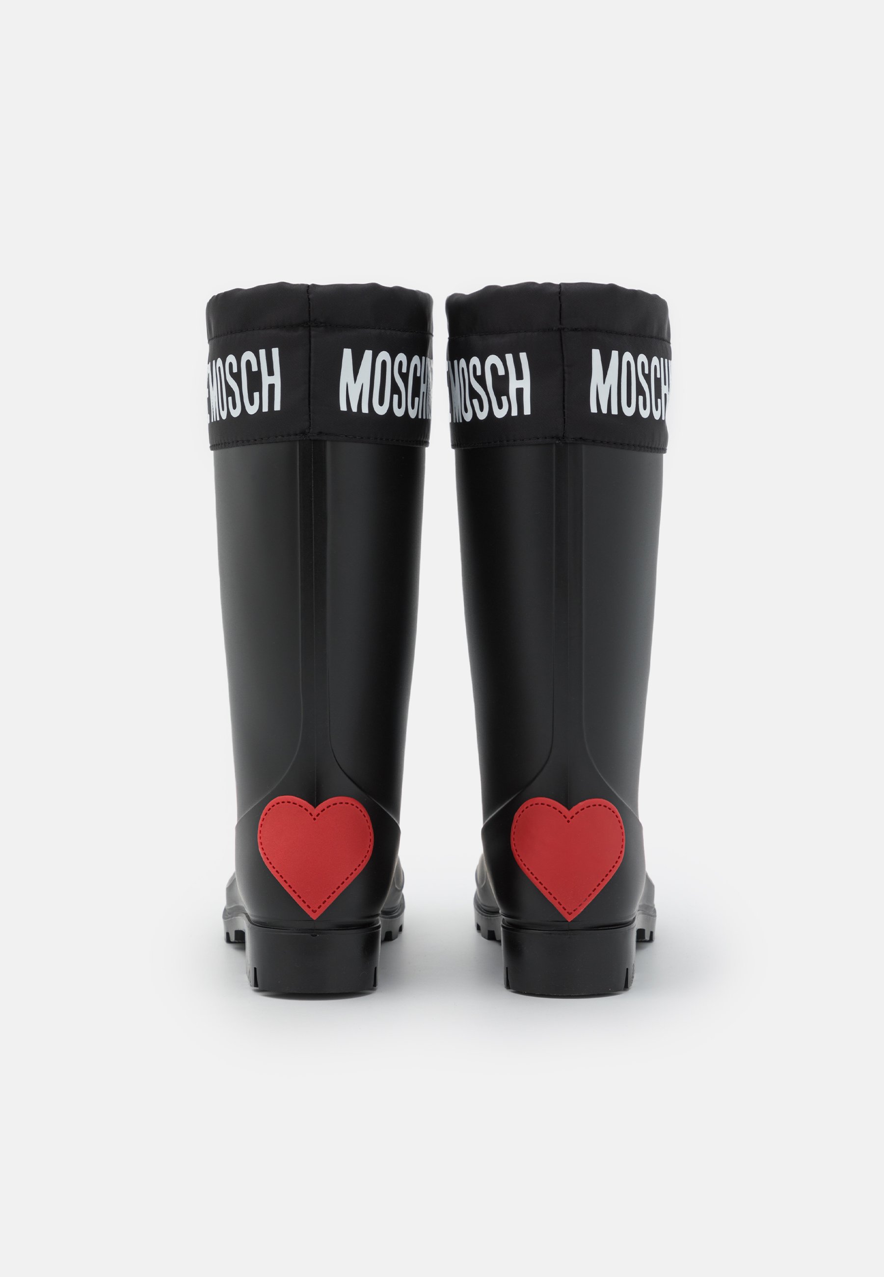 Stivali Moschino love in Gomma Nero taglia 36 EU - 10164825