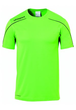 T-Shirt print - fluo grün/schwarz