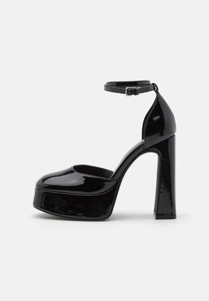 Højhælede pumps - black