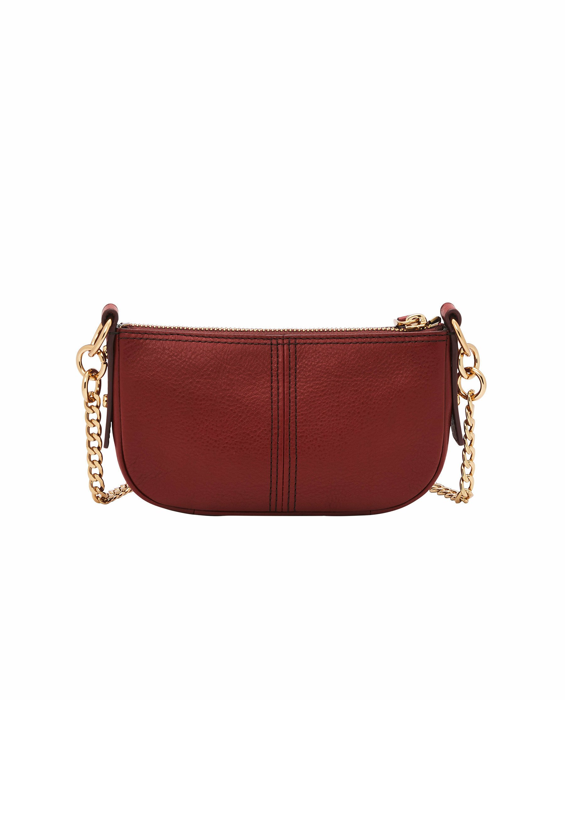 Damen Handtasche Fossil Tasche Rot Leder Fossil Jolie Leather Mini