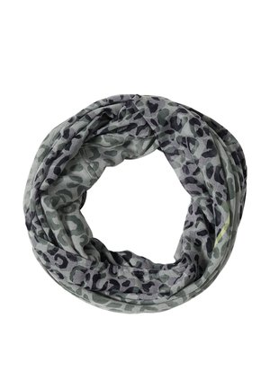 Cecil LOOP-SCHAL IM AUSBRENNER-LOOK MIT LEO-MUSTER - Tubehalstørklæder - dried olive green