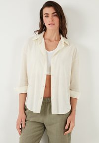 Button-down blouse - ecru