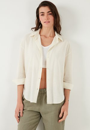 Overhemdblouse - ecru