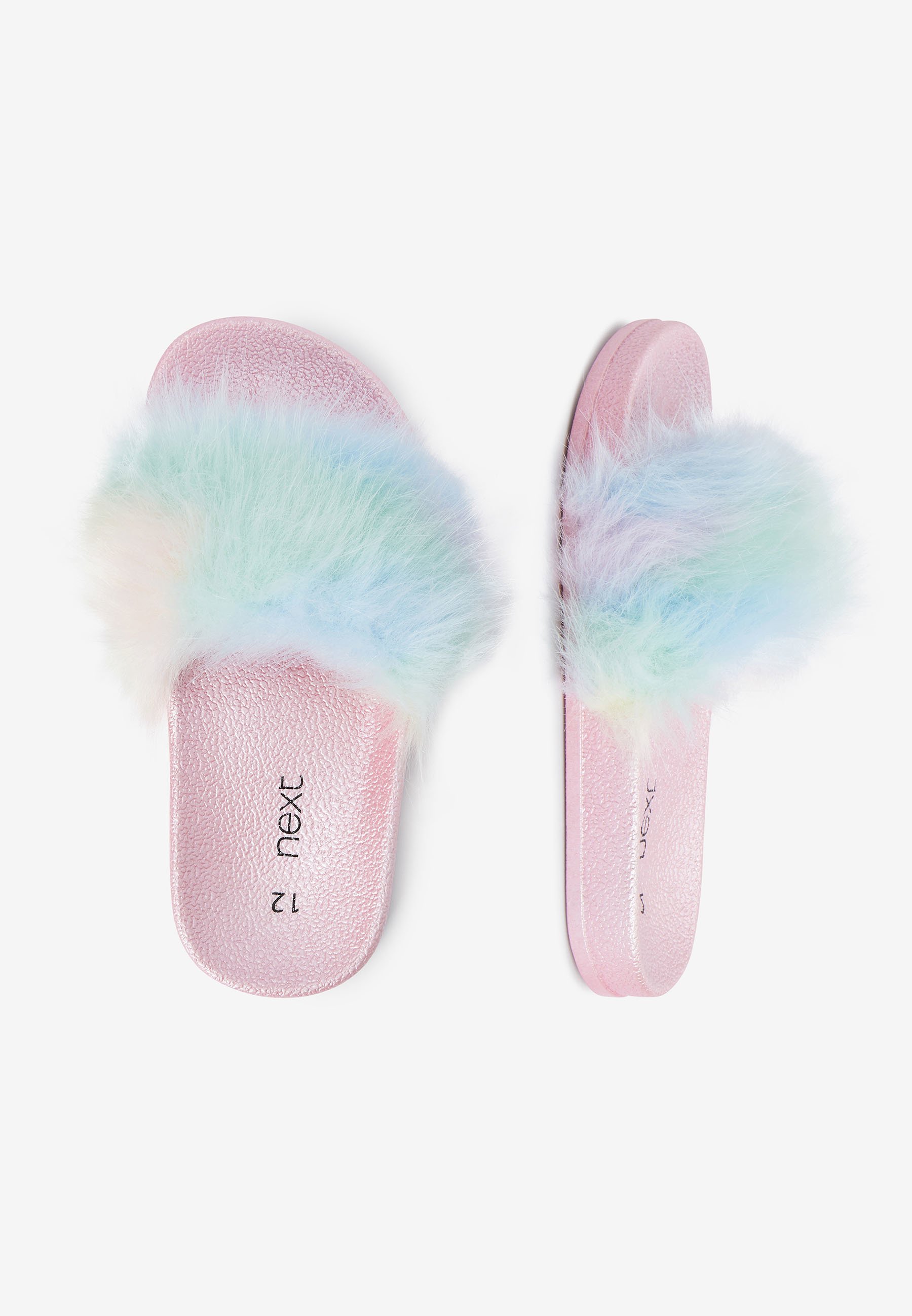 Next MULTI FAUX FUR SLIDERS (OLDER) - Pantofole - pink/fuxia - Zalando.it