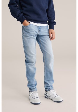WE Fashion BLUE RIDGE - Tiesaus kirpimo džinsai - light blue