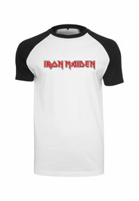 Merchcode MAIDEN LOGO BASEBALL TEE - T-shirts med print - black