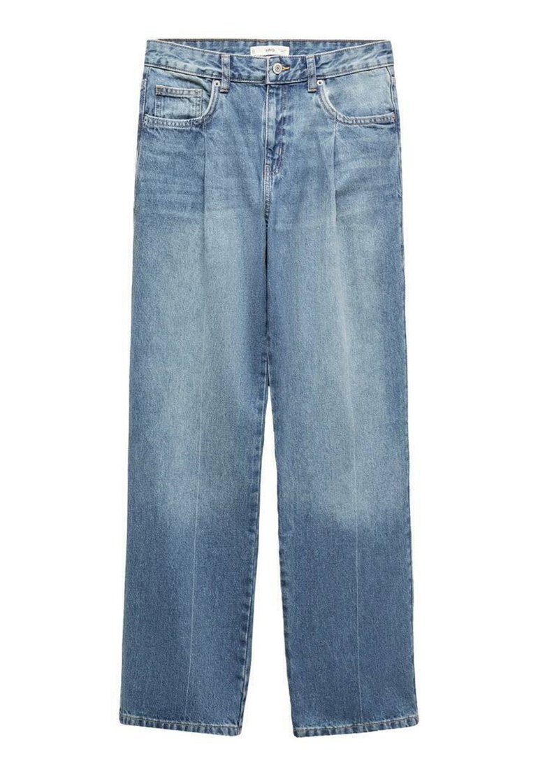 Mango Straight leg jeans blauw Mango Straight leg jeans blauw