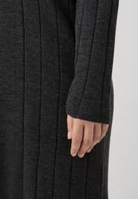 ONLY Carmakoma CARTESS LONG OPEN CARDIGAN - Kardigán - dark grey melange