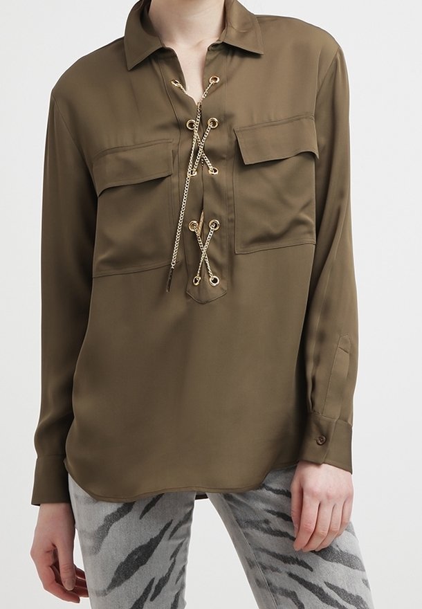 Blouse Tunique Noire Esprit - Taille S/36 - Coton - Manches Longues - Occasion Très Bon État