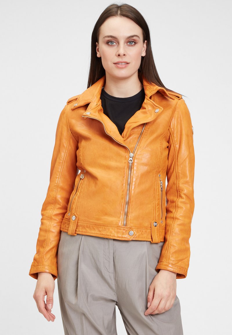 Damen Leichte Jacken | Gipsy GWFAVORIT LAMAXV Lederjacke mango/gelb - PU96497 Damen Leichte Jacken | Gipsy GWFAVORIT LAMAXV Lederjacke mango/gelb - PU96497
