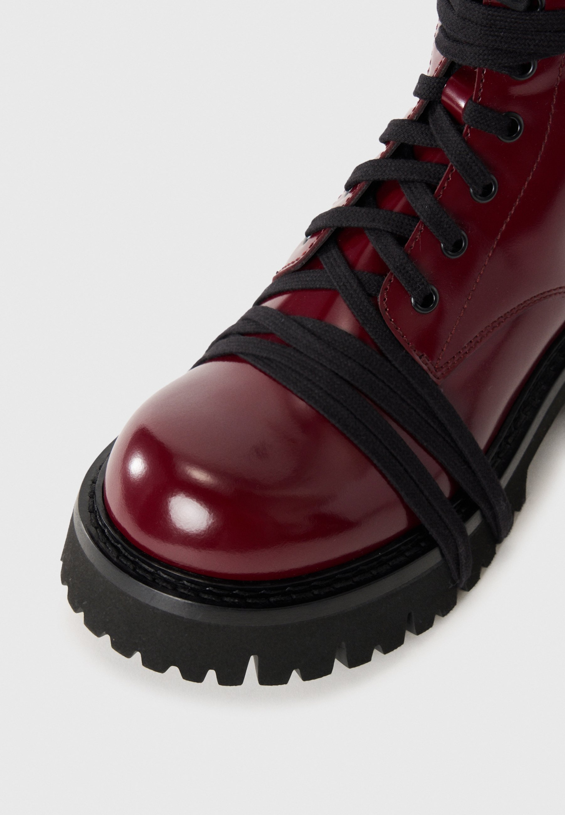 MOSCHINO Lace-up ankle boots - vino/bordeaux - Zalando.co.uk