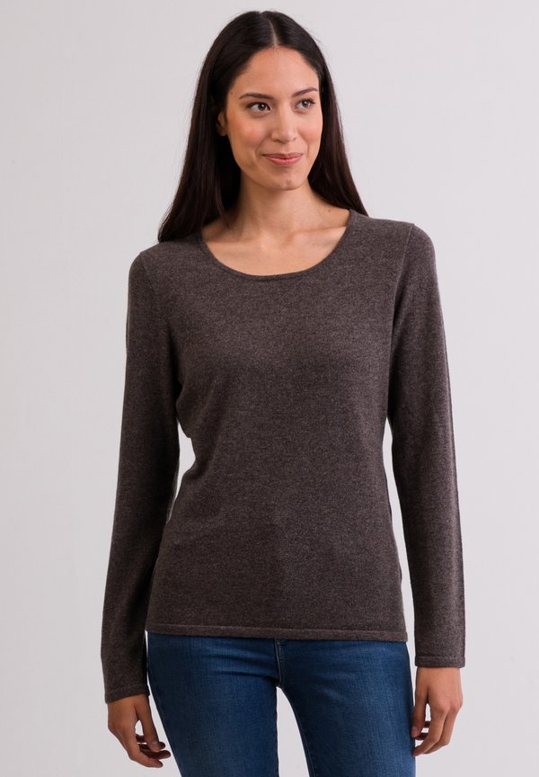 Strickpullover - taupe melange