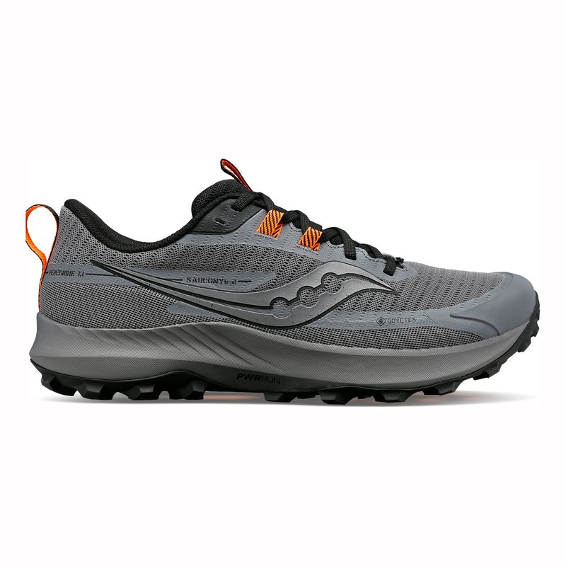 Saucony PEREGRINE GTX Trail running shoes gravel/black/black