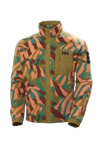Helly Hansen PANORAMA PRINTED PILE SNAP - Giacca in pile - iron oxide jpb aop