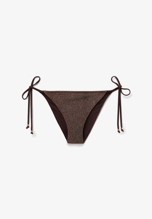 Calzedonia, BROWN GLITTER WITH SIDE TIES - Bikini-Hose - brown