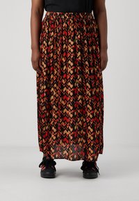 ONLY Carmakoma CARYAYA LIFE ANKLE SKIRT - Maxi szoknya - black