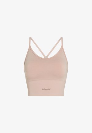 icebreaker, W MER 260 SEAMLESS STRAPPY TANK - Reggiseno sportivo con sostegno leggero - pink quartz