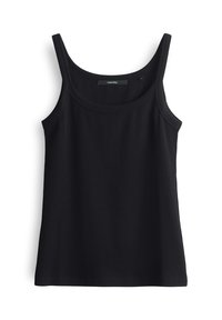 SLIM FIT RIB - Top - black