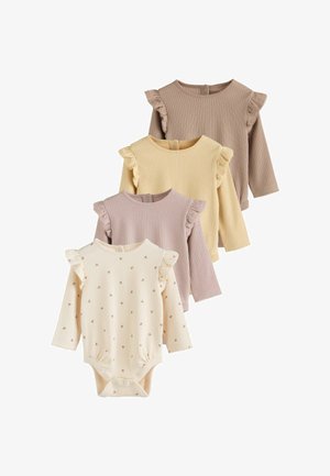 Next, LONG SLEEVE FRILL 4 PACK - REGULAR FIT - Body - purple yellow cream ditsy