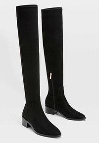 Stradivarius Botas mosqueteras - black