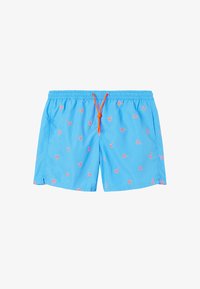 Niewybrane, blau c electric orange palms