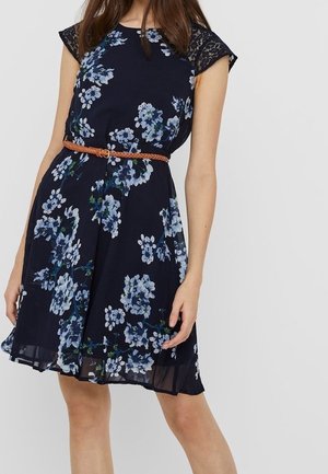 Day dress - dark-blue denim