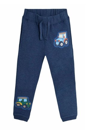 REGULAR FIT - TRACTOR BADGE JOGGERS - Tracksuit bottoms - denim
