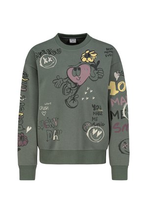 IM ALLOVERPRINT - Sweatshirt - dark green