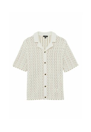 Reiss REGULAR FIT - ROULETTE TEXTURED CUBAN COLLAR  - Krekls - natural