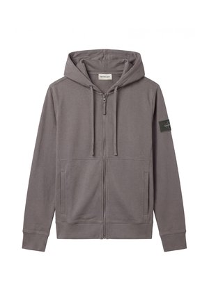 Calvin Klein Jeans, Sweater met rits - steel gray