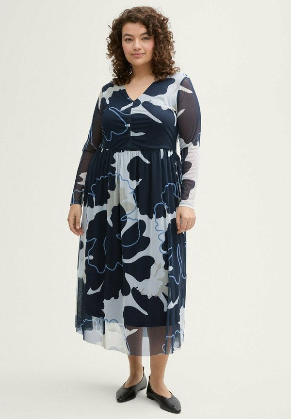 Freizeitkleid - big floral shapes design