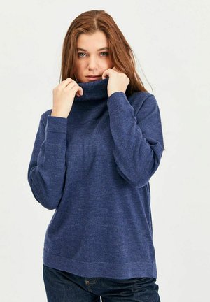 LiKirsten - Striktrøje - blue melange