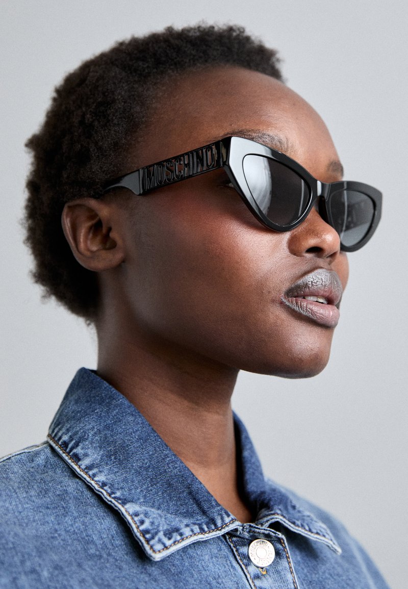 Moschino Glossy Black Cat-Eye Sunglasses Love Moschino MOL 070/S 807IR Sunglasses - US main image 2
