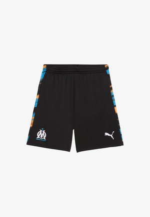 Puma, SHORT OM TRAINING FASTER HOMME 2025 NOIR/BLEU/ORANGE - Pantalon de survêtement - black