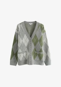 Selected, grey multi argyle