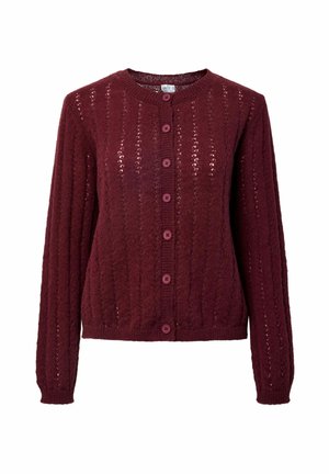 Pieces, KNITTED CARDIGAN PCADA - Strickjacke - winetasting