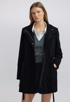 HEAVY WIDE POCKET - Krátký kabát - black