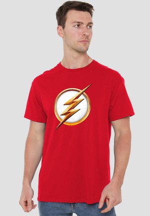 Warner Brothers, FLASH SEASON 4 LOGO - Print T-shirt - red